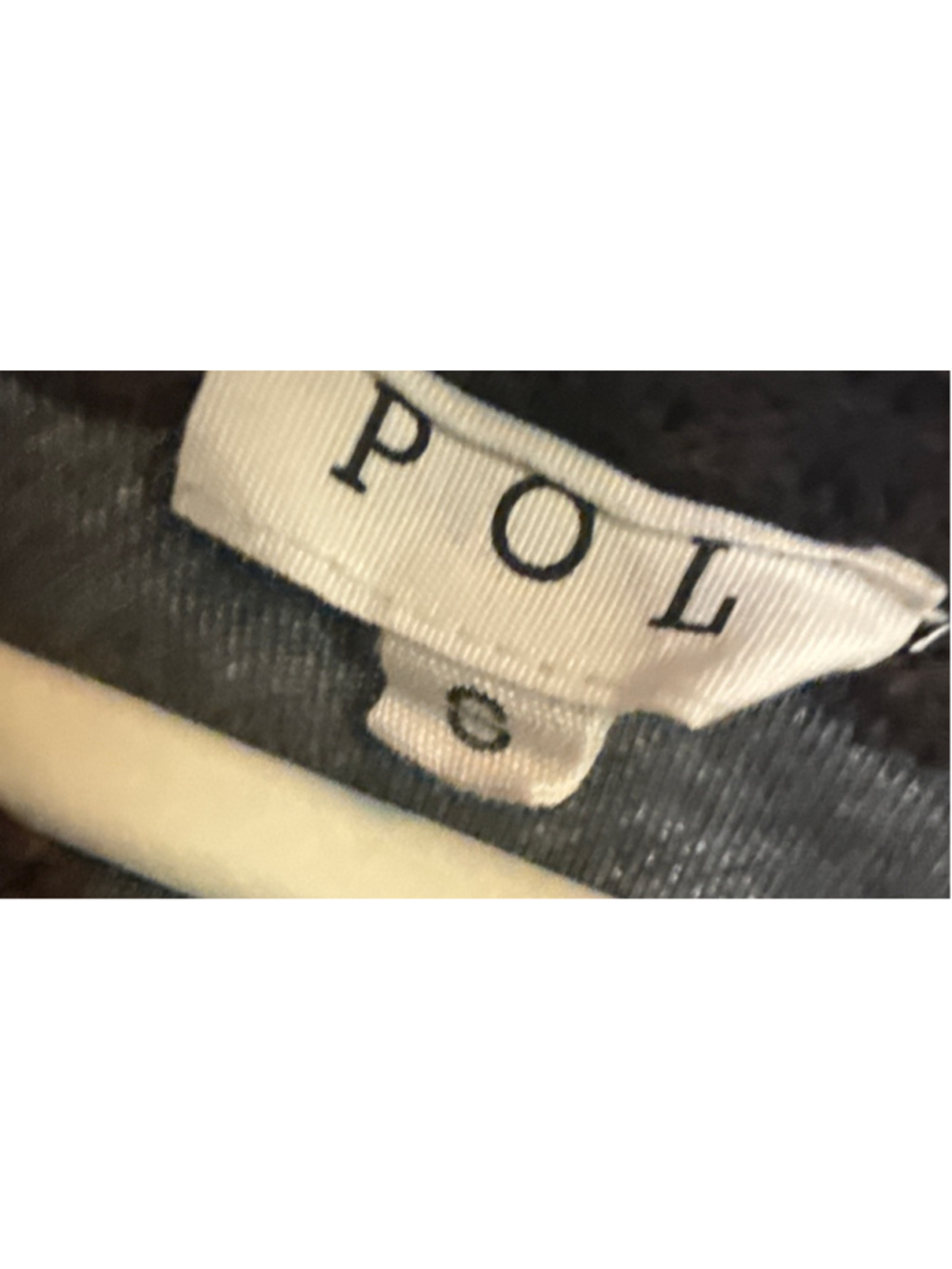 POL Patchwork Peace Sign Sweatshirt S Brown Gray - Picture 3 of 3